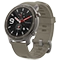 ساعت هوشمند شیائومی مدل Amazfit GTR 47mm با بدنه آلومینیوم و بند چرم قهوه ای